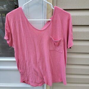 SO Juniors Criss-cross Back V-neck Top - Medium